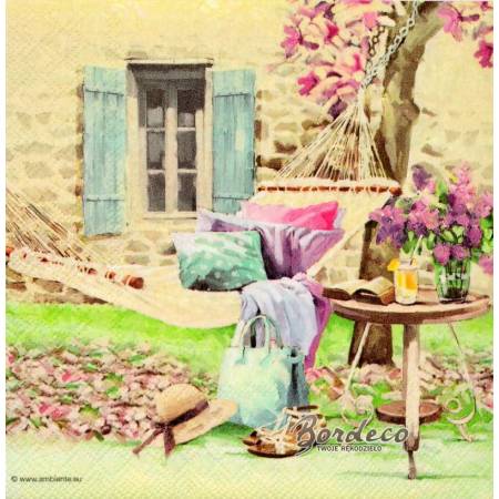 Serwetka decoupage firmy AMBIENTE hamak 33x33cm